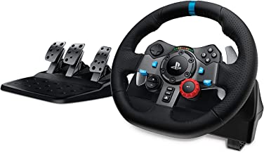 Logitech G Dual-Motor Feedback Driving Force G29 Gaming Racing Wheel with Responsive Pedals for PlayStation 5, PlayStation 4 and PlayStation 3 - Black