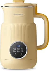 Arcmira Automatic Nut Milk Maker, 20 oz Homemade Almond, Oat, Soy, Plant-Based Milk and Dairy Free Beverages, Almond Milk Maker with Delay Start/Keep Warm/Boil Water, Soy Milk Maker with Nut Milk Bag