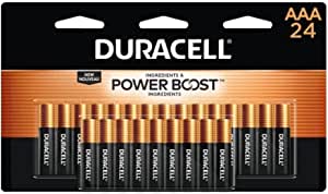 Duracell Coppertop AAA Batteries with Power Boost Ingredients, 24 Count Pack Triple A Battery with Long-Lasting Power, Alkaline AAA Battery for Household and Office Devices