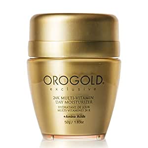 Orogold 24K Multi-Vitamin Day Moisturizer with Amino Acids, Day Cream with Vitamin C, Vitamin A and Vitamin E, 52 G / 1.83 Oz.