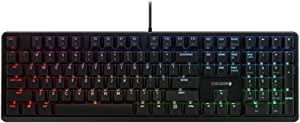 Cherry MX RGB Mechanical Keyboard with MX Red Silent Gold-Crosspoint Key switches for typists, Programmers, Creator, Coder, Work in The Office or at Home G80-3000N RGB (Full Size)