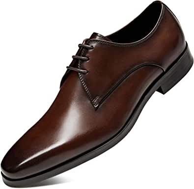 FRASOICUS Mens Oxford Shoes Leather Dress Shoes