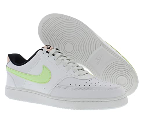 Nike Court Vision Low Womens Shoes Size 9, Color: White/Volt